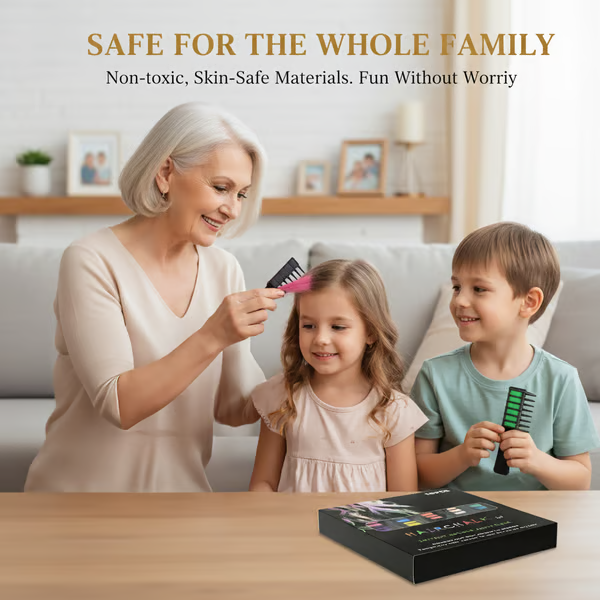 GlowDay 10-Color Hair Comb Set🌈