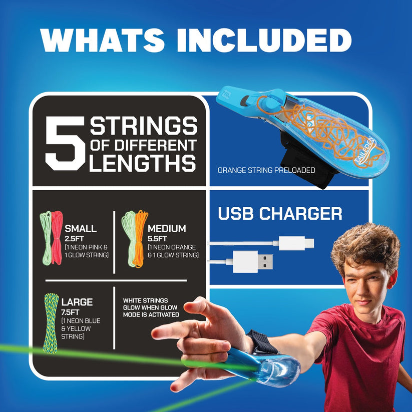 🔥 Viral Glow Webshooter – Schieße Fäden, die tatsächlich fliegen! 