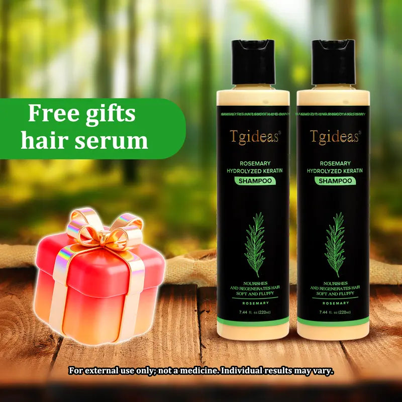 ✨ Rosemary Shampoo + Keratin Serum – Buy 2 Get 1 Free! Growth, Repair & Shine