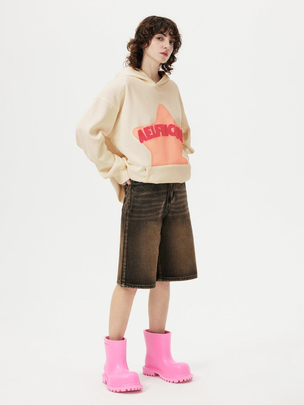 🔥Nur heute 80 % Rabatt! — Vintage-Hoodie Eden Star V303 mit Stickerei 