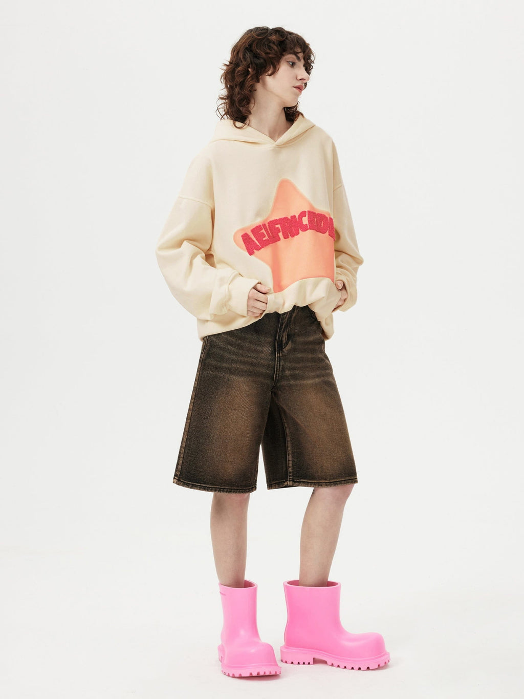 🔥Nur heute 80 % Rabatt! — Vintage-Hoodie Eden Star V303 mit Stickerei 