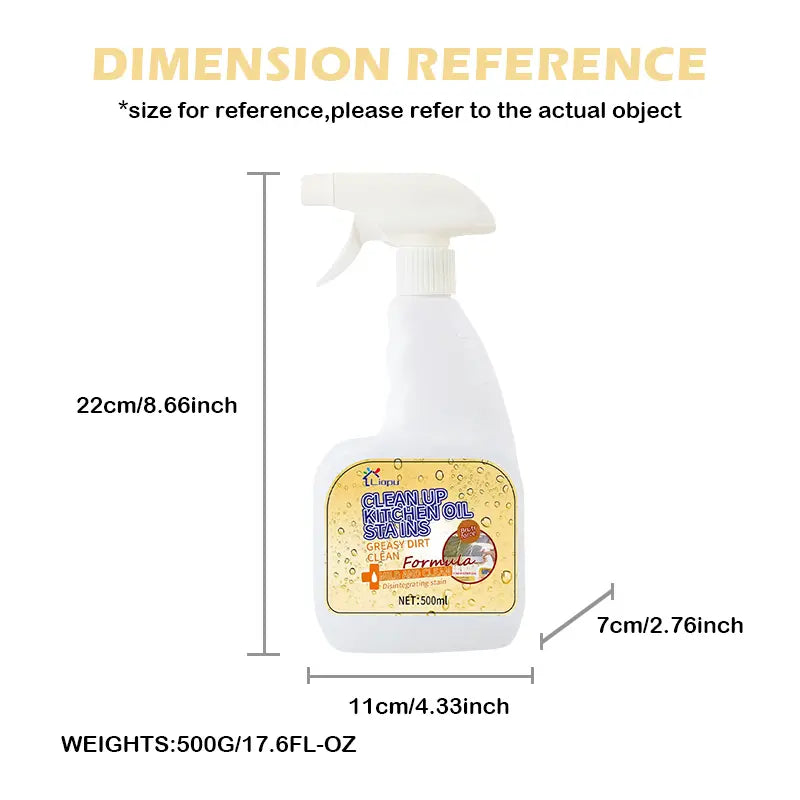 🧼 Power Dissolve Multi-Purpose Cleaner – Effortless Spray for Kitchen Grease, Oven Grime & All Home Surfaces