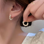 BOUCLES D'OREILLES EN PERLES TORSADÉES (PAIRE) 