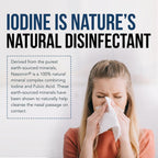 Nasomin Nasal Iodine – Nasal Cleanse– Neutralize Nose - Iodine + Fulvic Acid Blend -100% Natural Mineral Complex – (2 oz. Bottle+Nasal Sprayer) Oral Daily