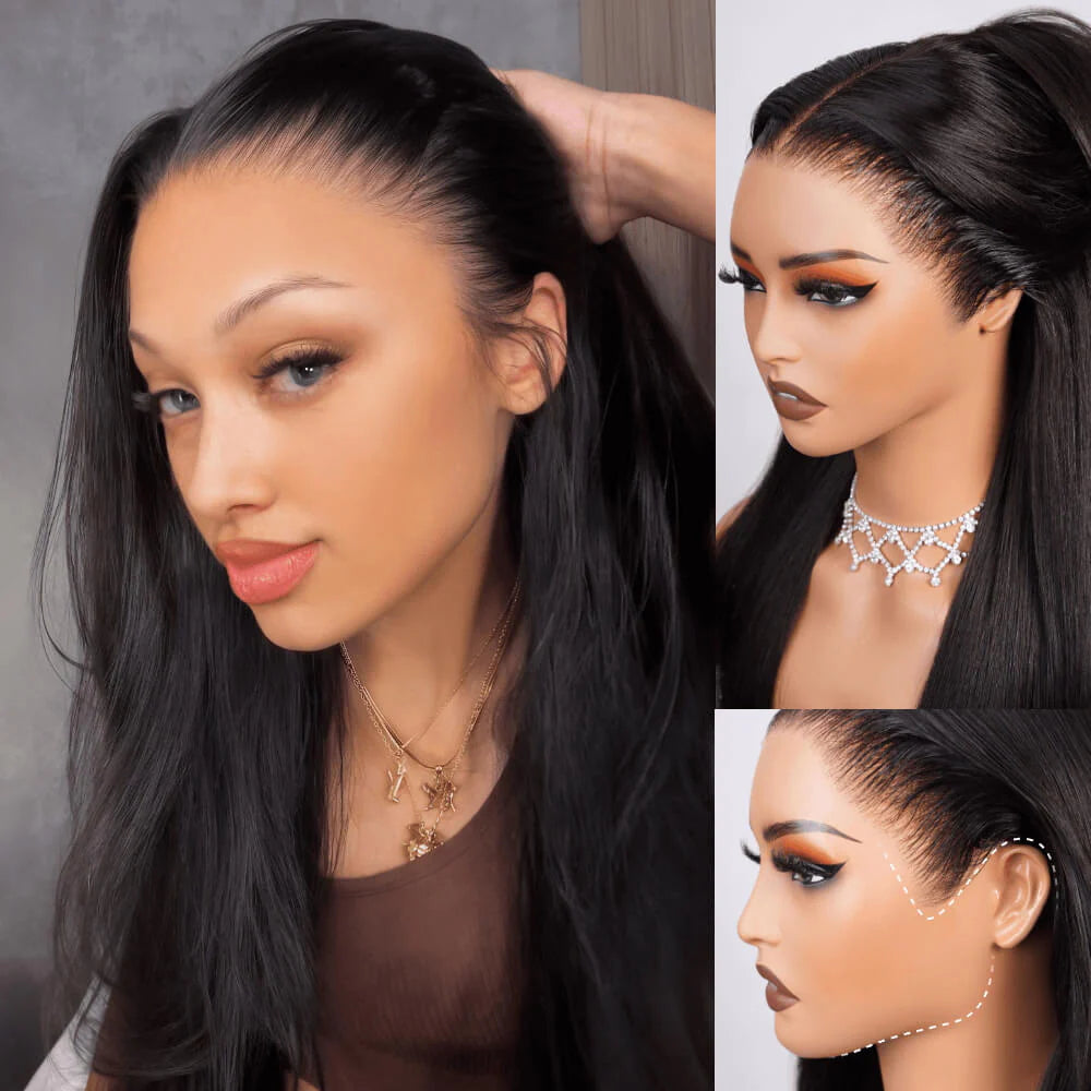 ✨New Arrivals! Fit Head Straight Wig (18-24"), Glueless Design with Secure Drawstring—The Ultimate Beginner-Friendly Unit.
