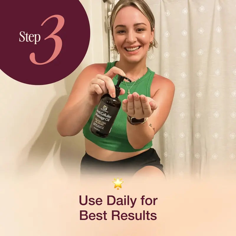 80% OFF 🔥 Cellulite Massage Oil – Smooth Skin, Improve Texture & Boost Elasticity (8oz)