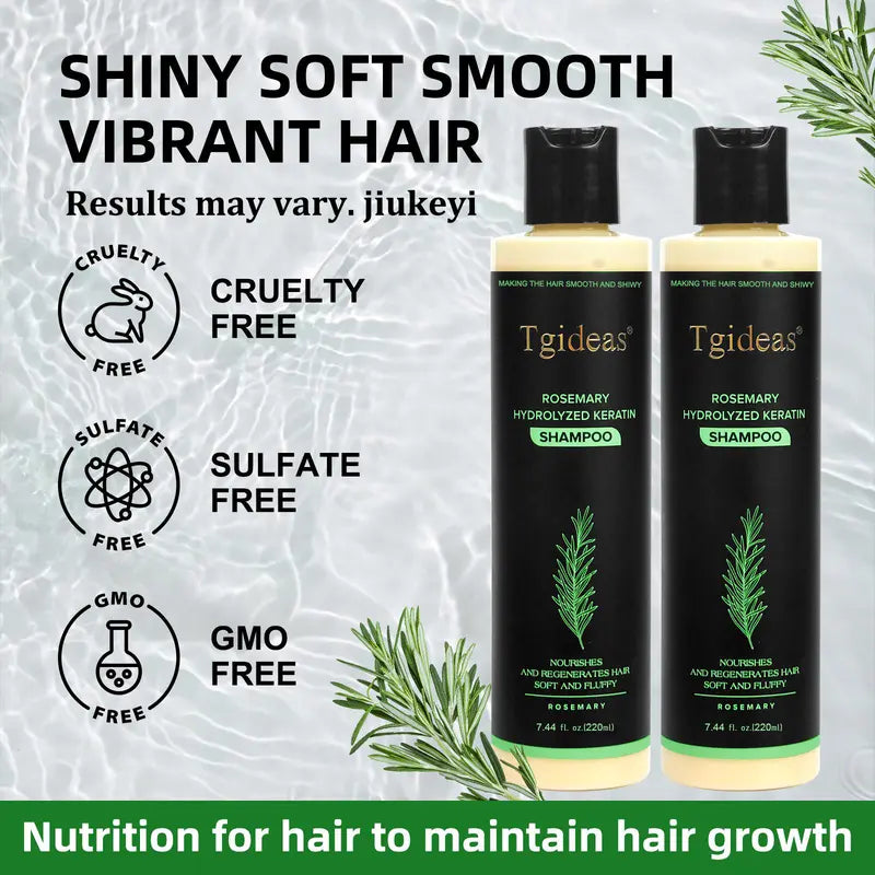 ✨ Rosemary Shampoo + Keratin Serum – Buy 2 Get 1 Free! Growth, Repair & Shine