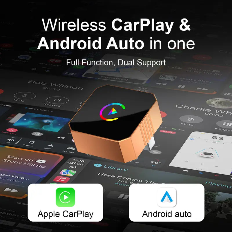 📱2026🚗✨ Wireless CarPlay & Android Auto Adapter – Fast Connect, Zero Delay, Hands-Free Calling