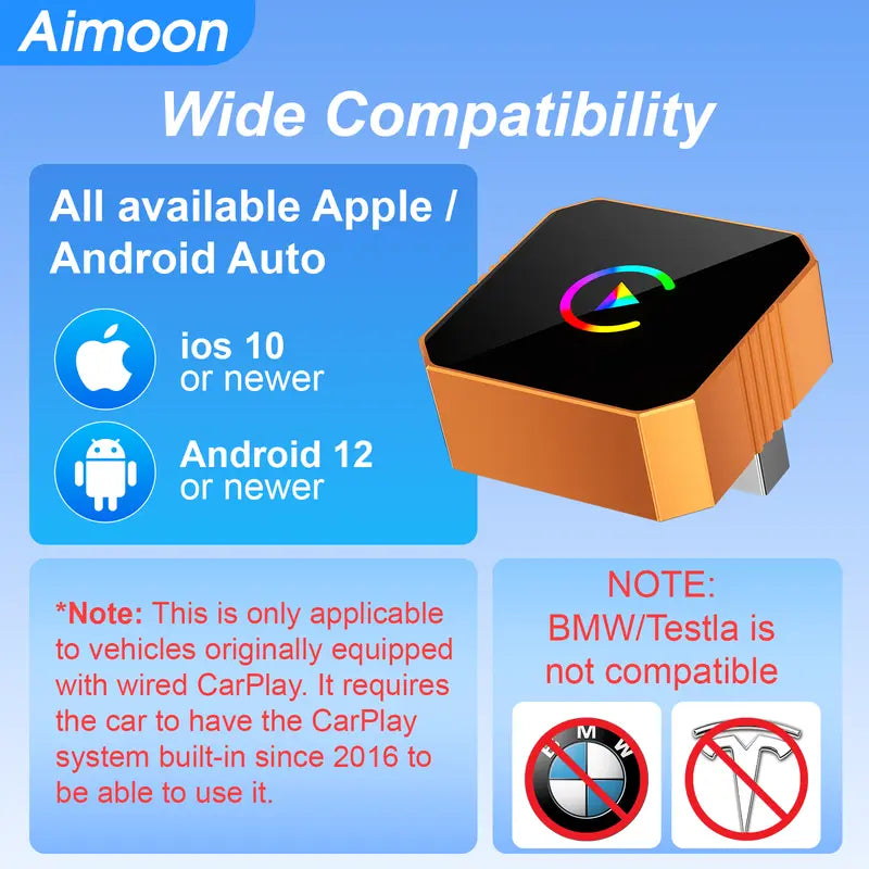 📱2026🚗✨ Wireless CarPlay & Android Auto Adapter – Fast Connect, Zero Delay, Hands-Free Calling