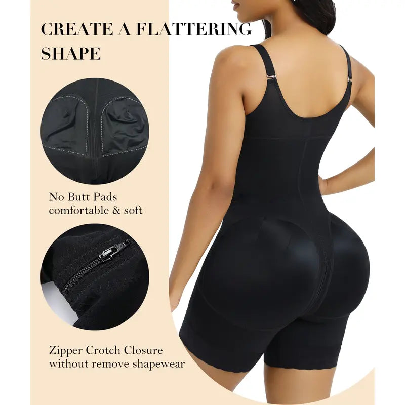 🔥 Black Friday – Tummy Control Butt Lifting Shapewear with Zipper Crotch