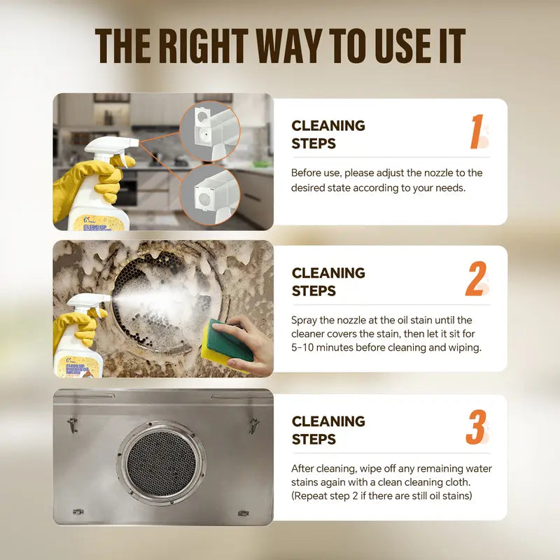 🧼 Power Dissolve Multi-Purpose Cleaner – Effortless Spray for Kitchen Grease, Oven Grime & All Home Surfaces