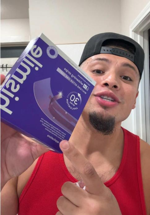 🌸 Brighten Your Smile with Purple Whitening Strips 💜✨