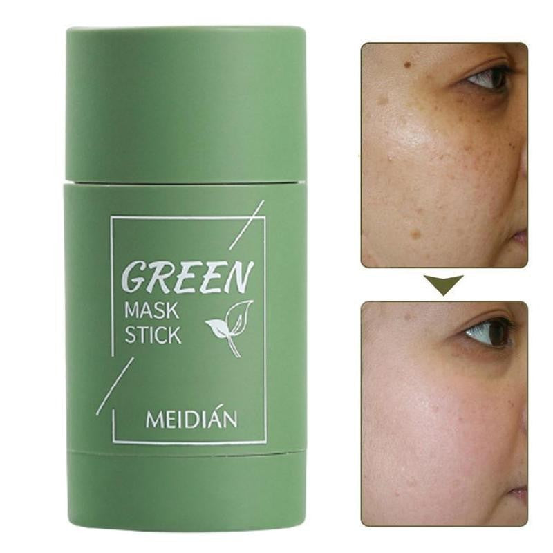 Natural Green Tea Clay Mask Stick– Clears Acne & Refines Pores🌿