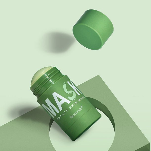 Natural Green Tea Clay Mask Stick– Clears Acne & Refines Pores🌿