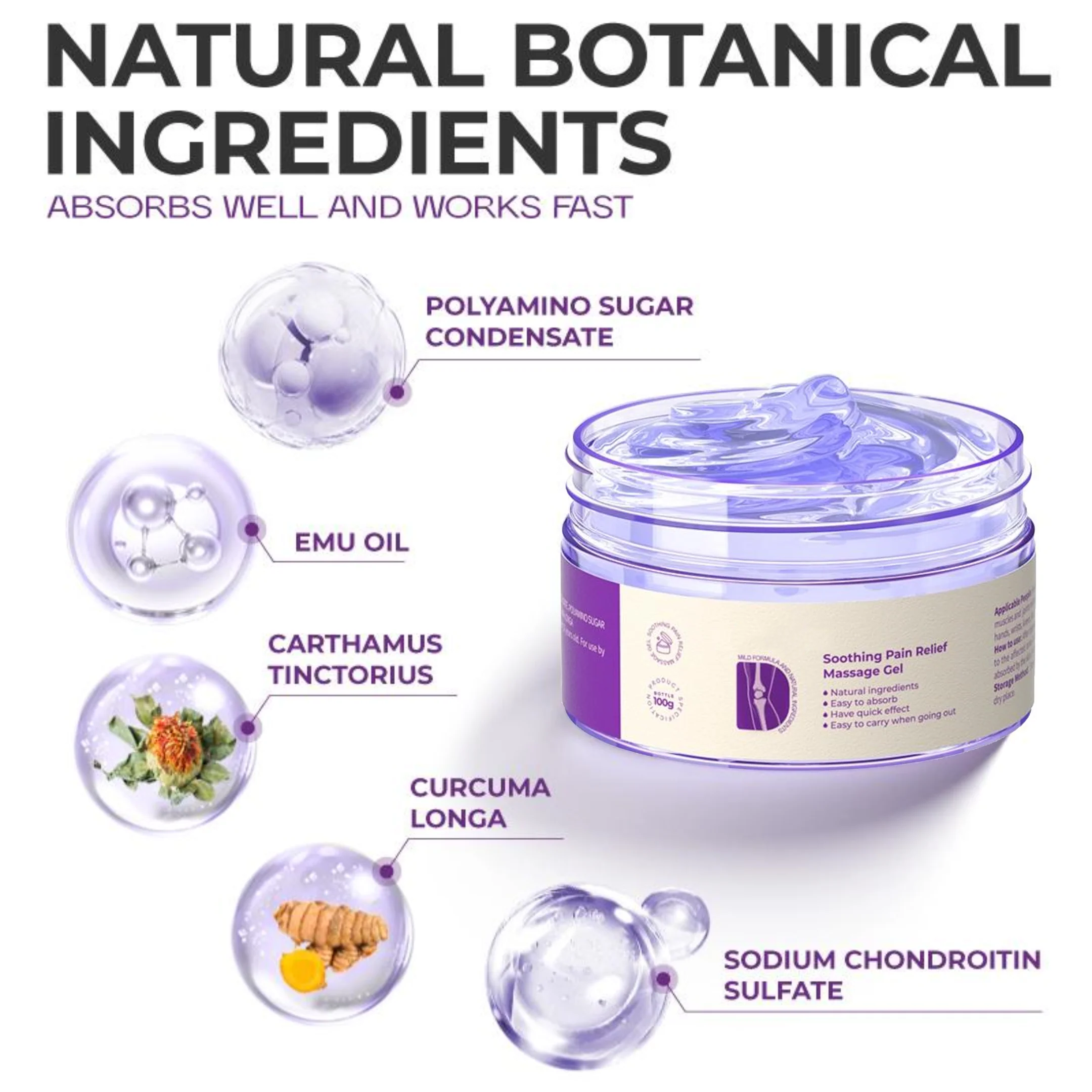 🔥 Ends🔥 Tonight! 60% OFF Pain Relief Gel 🎁  Turmeric + Emu Oil Formula for Arthritis & Joint Support